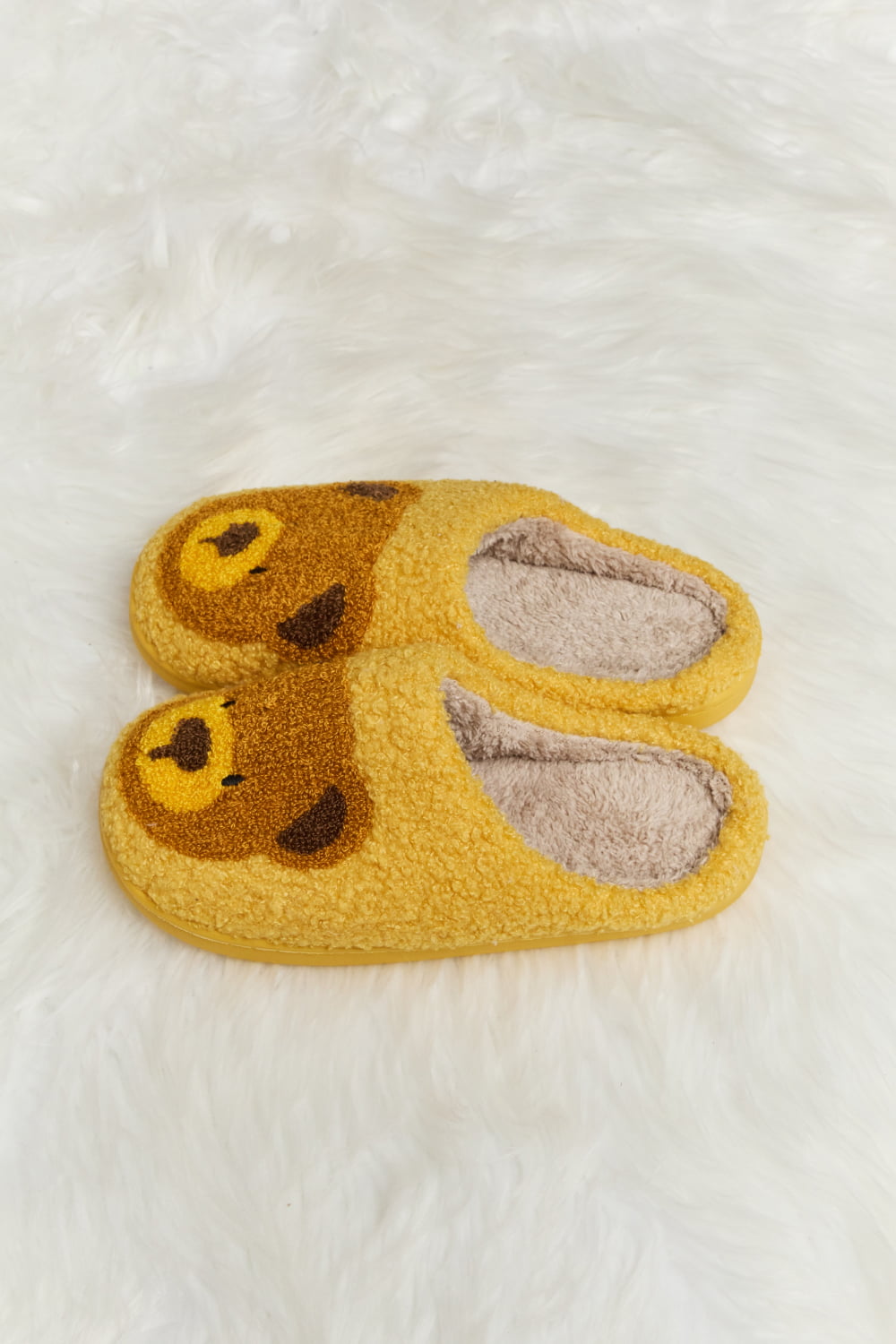 Melody Teddy Bear Print | Plush Slide Slippers Shoes bear footwear Melody Ship from USA slippers