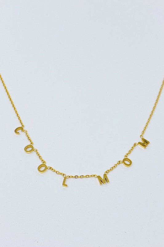 Gold OS Cool Mom Necklace