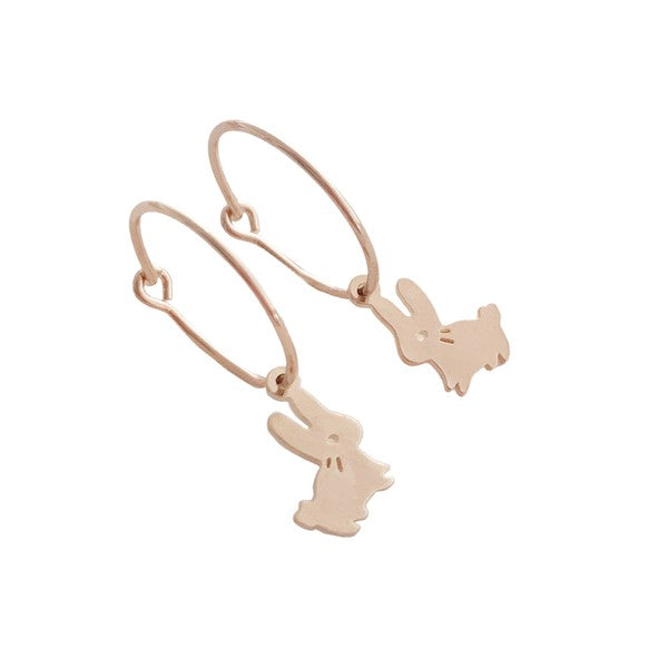 Magic Charm | Bunny Hoops Jewelry bunny cute dangle earrings earrings magic charm