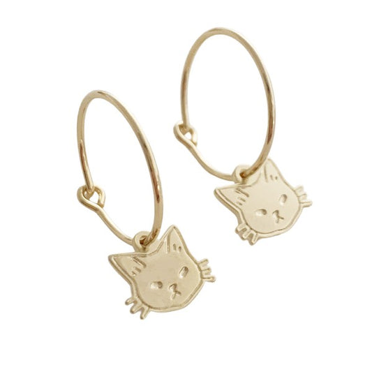 One Size Magic Charm Cat Hoops