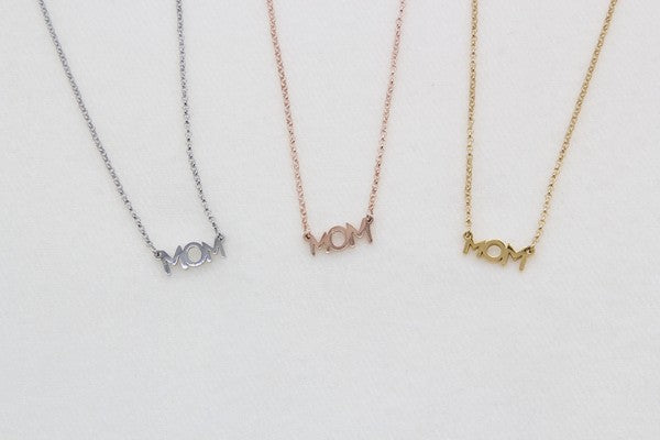 MOM CHARM NECKLACE SET #1 MOM NECKLACE BEST MOM NECKLACE MOM GIFT MOM NECKLACE MOTHER'S DAY GIFT PENDANT NECKLACE WORD NECKLACE