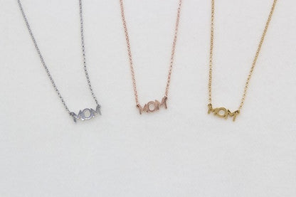 MOM CHARM NECKLACE SET #1 MOM NECKLACE BEST MOM NECKLACE MOM GIFT MOM NECKLACE MOTHER'S DAY GIFT PENDANT NECKLACE WORD NECKLACE