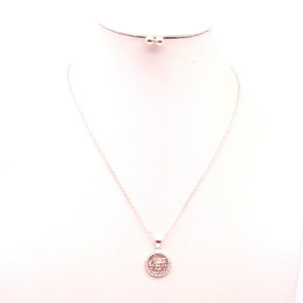 ROSEGOLD RGRG Os MAMA PENDANT NECKLACE SET Anniversary gift Casual necklace fashion go gold mama Mama pendant necklace Minimal necklace Minimalist jewelry Mom necklace Mom pendant Mother's Day gift idea mothers day necklace set rose gold silver