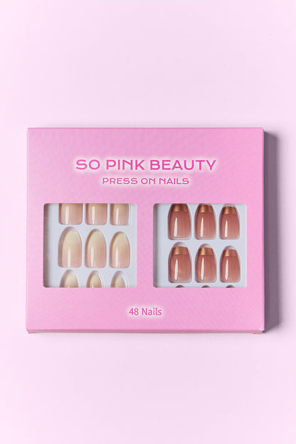 SO PINK BEAUTY | Press On Nails 2 Packs Accessories Fine Jewelry Jewelry Ship from USA SO PINK BEAUTY