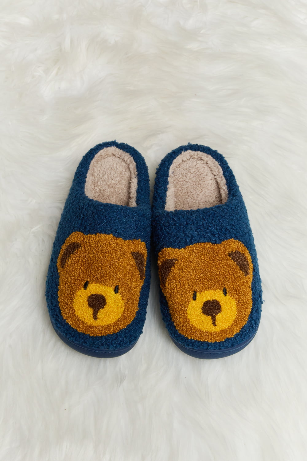 Melody Teddy Bear Print | Plush Slide Slippers Shoes bear footwear Melody Ship from USA slippers