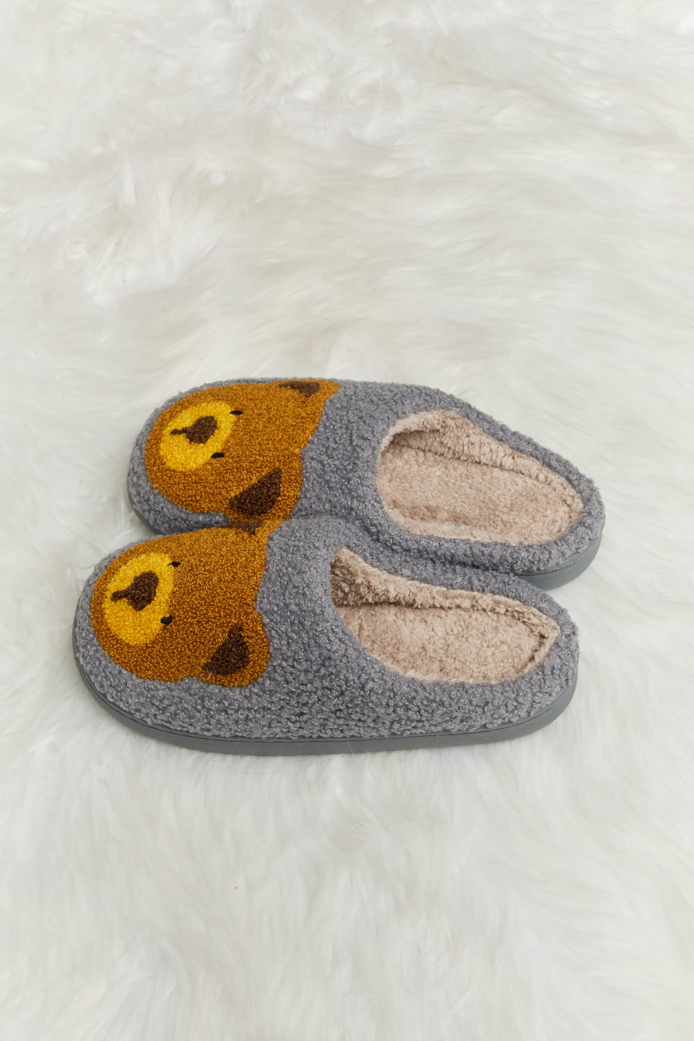 Melody Teddy Bear Print | Plush Slide Slippers Shoes bear footwear Melody Ship from USA slippers