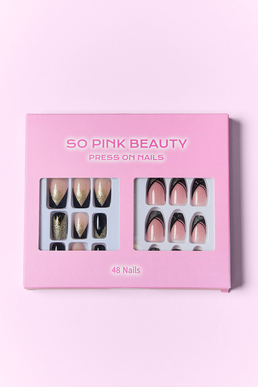 SO PINK BEAUTY | Press On Nails 2 Packs Accessories Fine Jewelry Jewelry Ship from USA SO PINK BEAUTY