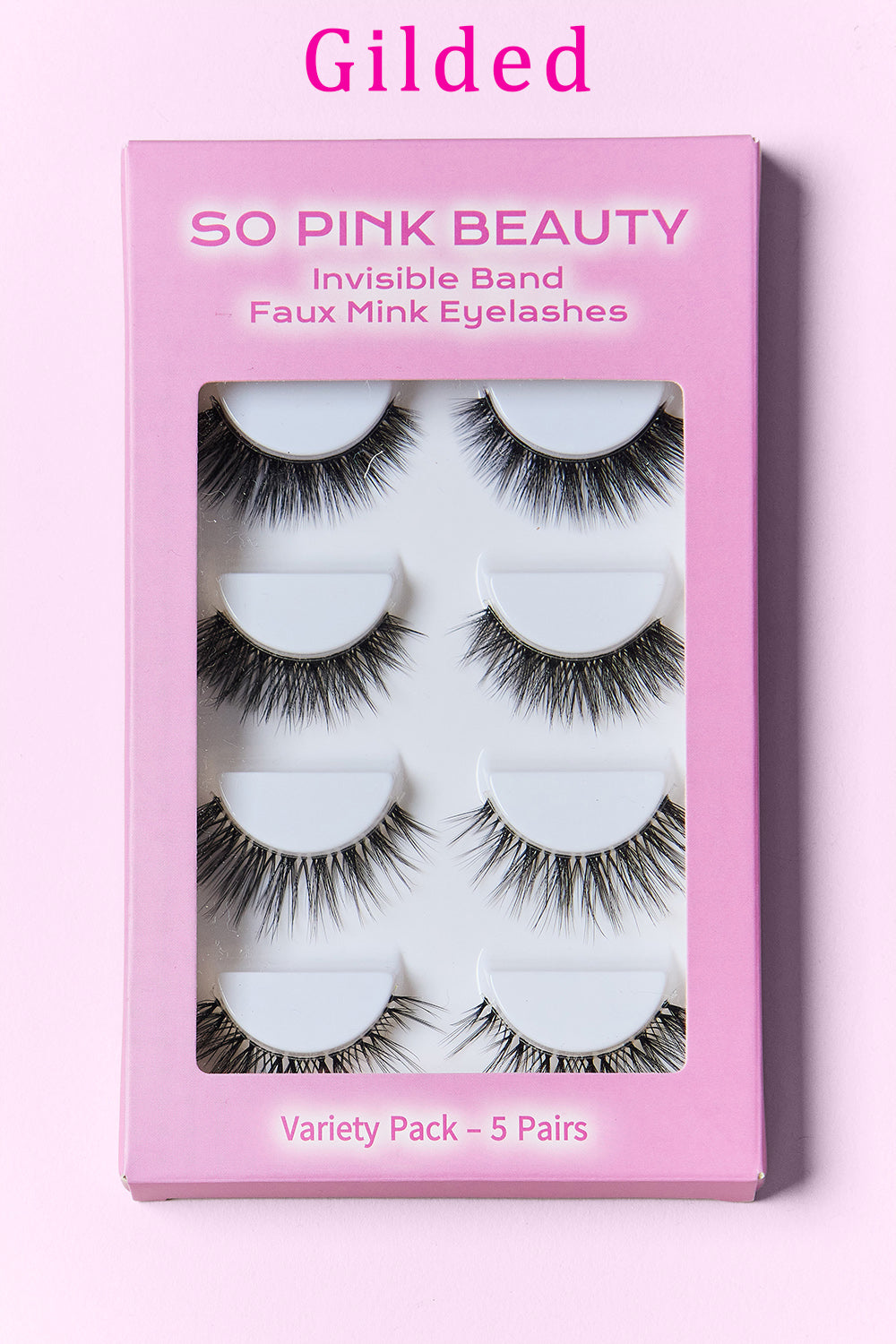 SO PINK BEAUTY | Faux Mink Eyelashes Variety Pack 5 Pairs Accessories Fine Jewelry Jewelry Ship from USA SO PINK BEAUTY