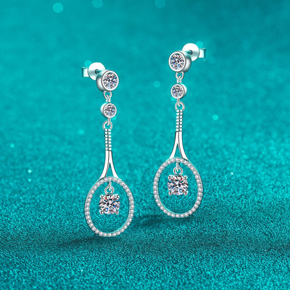 1 Ct. Moissanite Drop Earrings | 925 Sterling Silver Accessories Fine Jewelry Jewelry