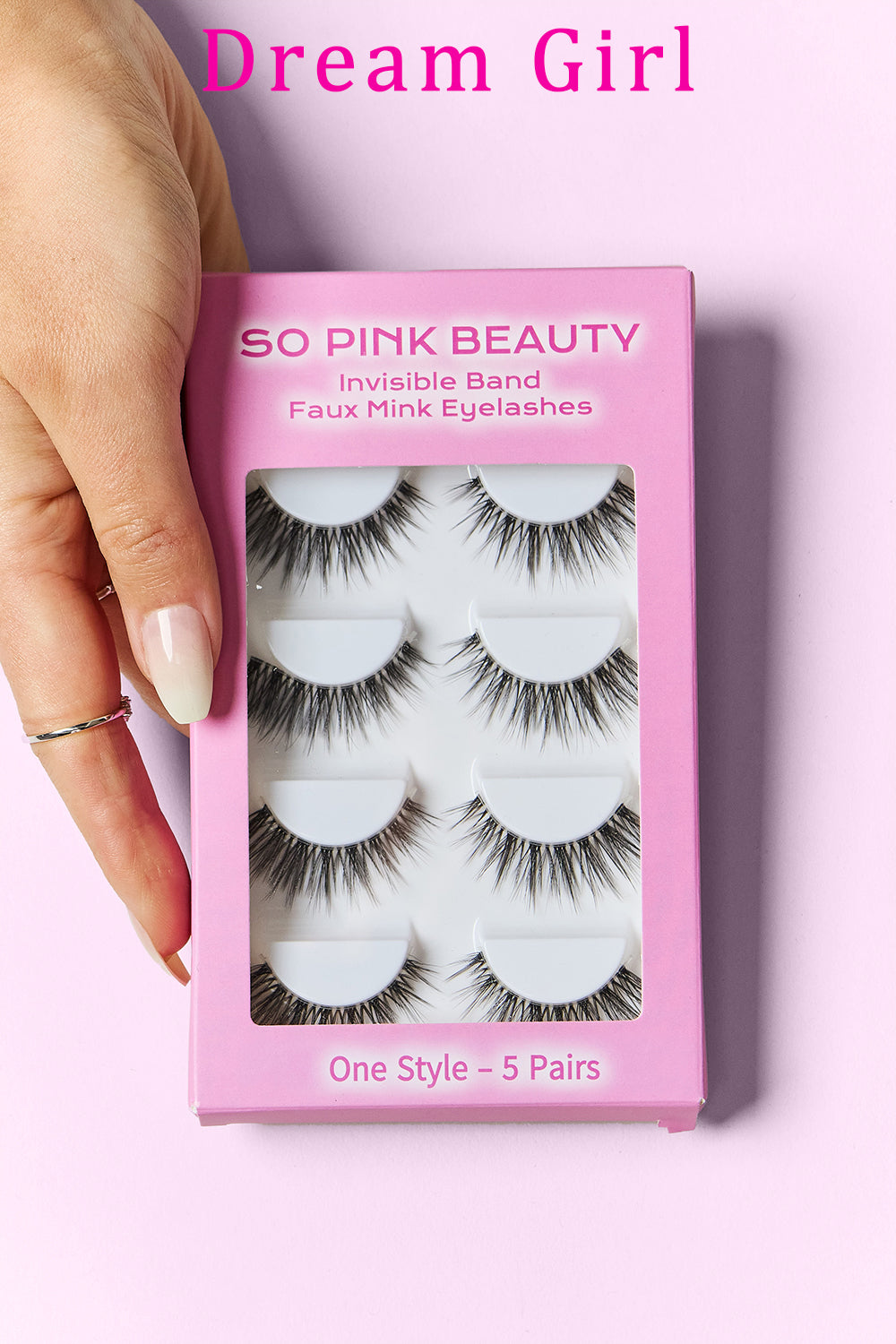 Dream Girl One Size SO PINK BEAUTY | Faux Mink Eyelashes 5 Pairs Accessories Fine Jewelry Jewelry Ship from USA SO PINK BEAUTY