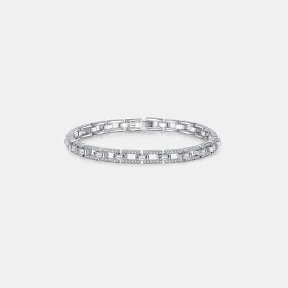 Silver One Size 3.2 Carat Moissanite | 925 Sterling Silver Bracelet Accessories 925 Sterling Silver Bracelet Fine Jewelry Jewelry