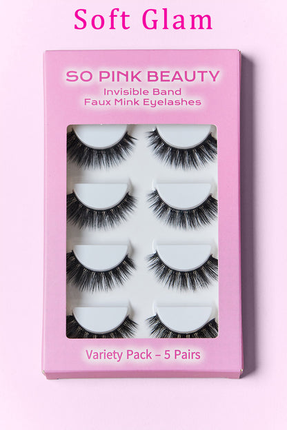 SO PINK BEAUTY | Mink Eyelashes 5 Pairs Accessories Fine Jewelry Jewelry Ship from USA SO PINK BEAUTY