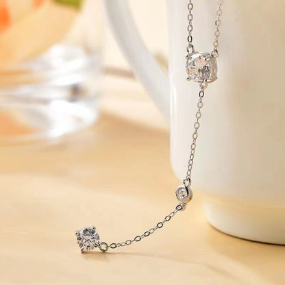 Y-Shaped 1.5 Carat Moissanite | 925 Sterling Silver Necklace Accessories Casual necklace Elegant necklace Fine Jewelry jewel necklace Jewelry Necklace PENDANT NECKLACE