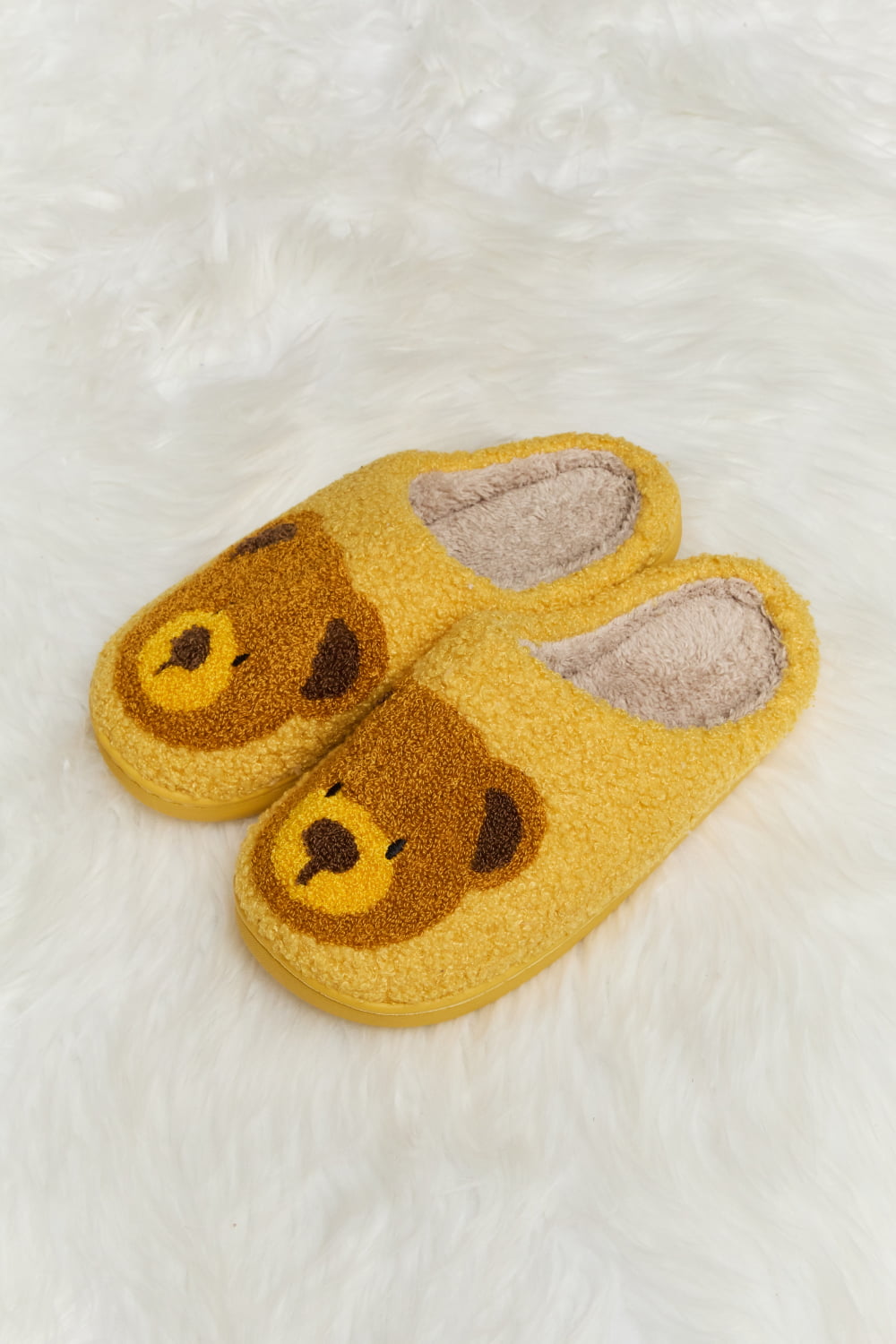 Melody Teddy Bear Print | Plush Slide Slippers Shoes bear footwear Melody Ship from USA slippers