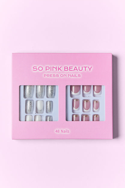 SO PINK BEAUTY | Press On Nails 2 Packs Accessories Fine Jewelry Jewelry Ship from USA SO PINK BEAUTY