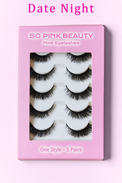 SO PINK BEAUTY | Mink Eyelashes 5 Pairs Accessories Fine Jewelry Jewelry Ship from USA SO PINK BEAUTY