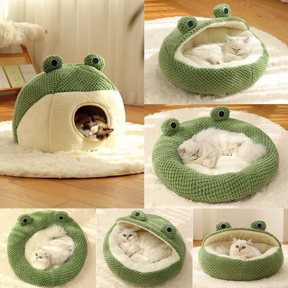 Cozy Frog | Customizable Cat Bed Pet Supplies Cat Beds cat lovers cats Caturdays Pet Beds