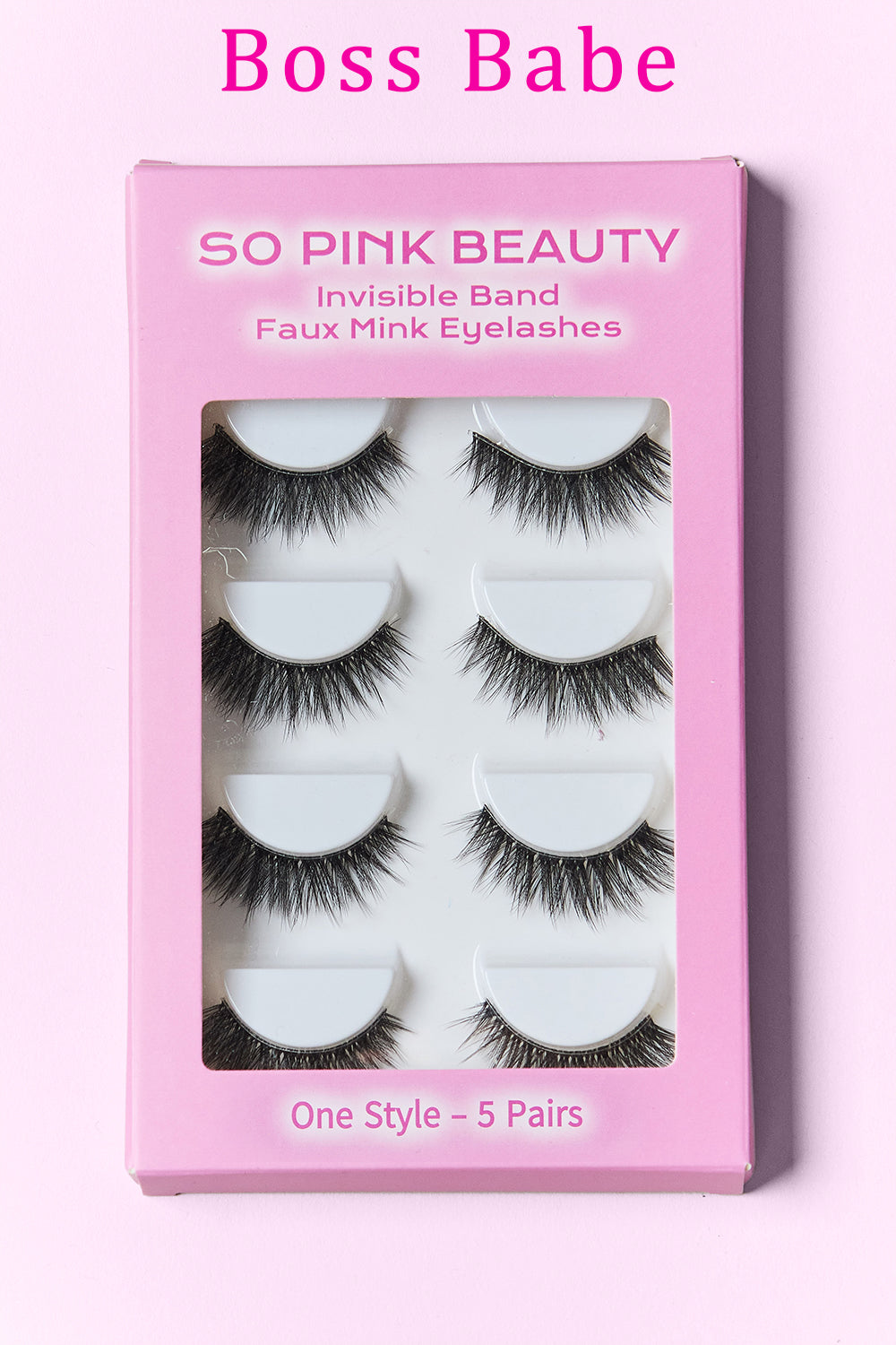 SO PINK BEAUTY | Faux Mink Eyelashes 5 Pairs Accessories Fine Jewelry Jewelry Ship from USA SO PINK BEAUTY