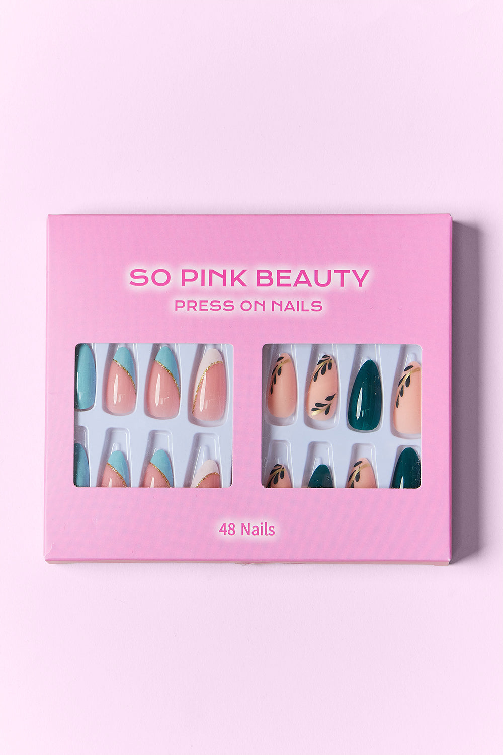 SO PINK BEAUTY | Press On Nails 2 Packs Accessories Fine Jewelry Jewelry Ship from USA SO PINK BEAUTY