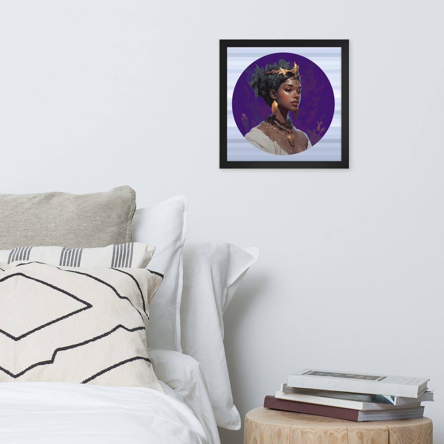 Queen Ashanti | Framed poster Artwork african american african american woman black woman queen wall art young black woman