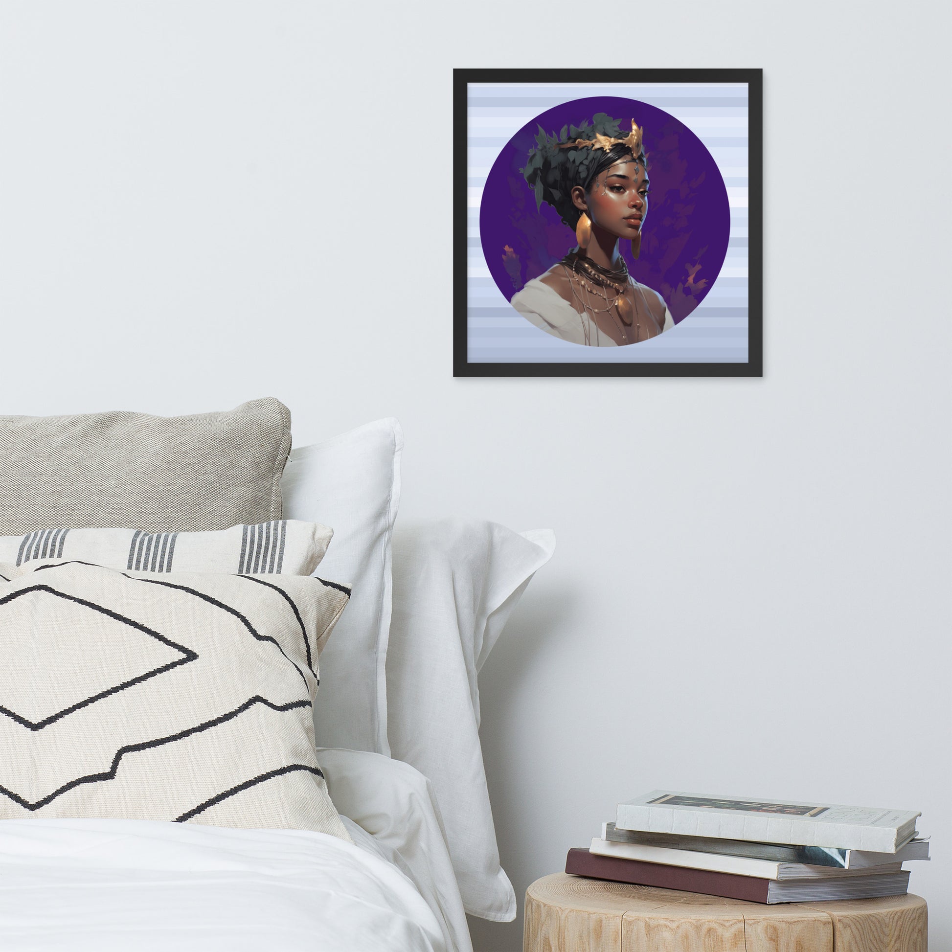 Queen Ashanti | Framed poster Artwork african american african american woman black woman queen wall art young black woman