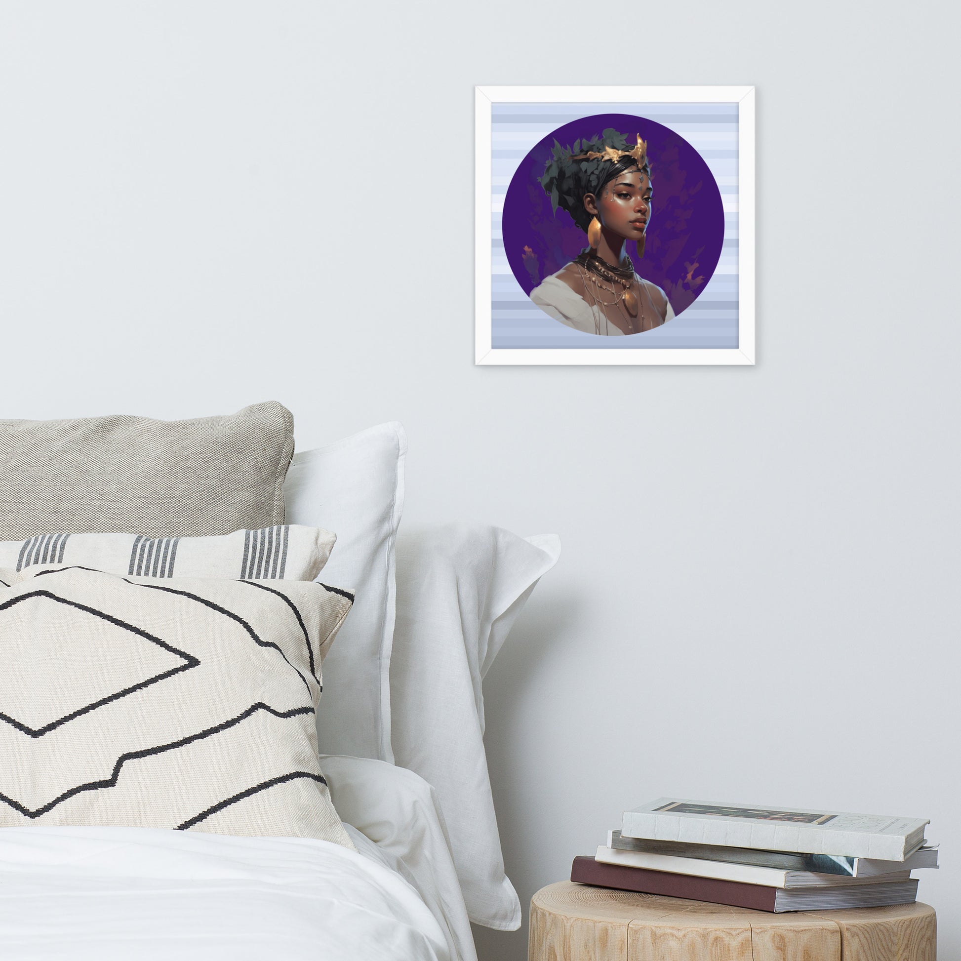 Queen Ashanti | Framed poster Artwork african american african american woman black woman queen wall art young black woman