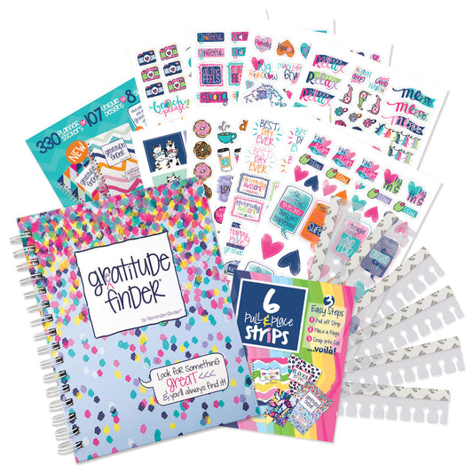 NEW! Gratitude Finder® Gift Kit Gratitude gift set give thanks gratitude journal Ship from the USA stickers thankful